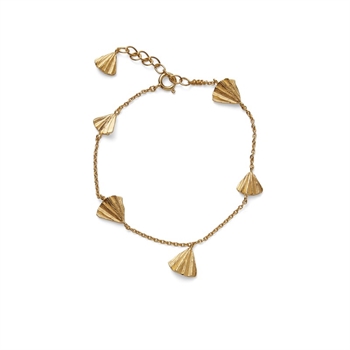 Autumn Leaf armbånd i forgyldt sølv af Pernille Corydon b-497-gp