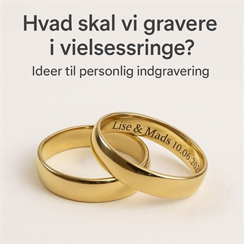 Hvad skal vi gravere i vielsesringe?