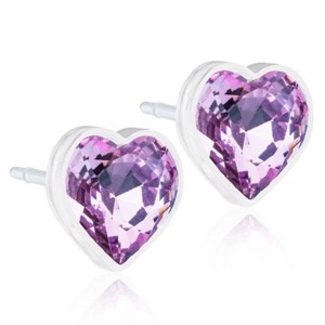 Blomdahl - Ørering Heart Light Amethyst Ø6 mm 15-0121-74