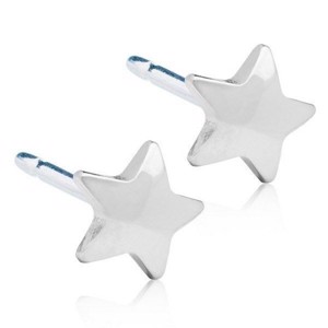 Blomdahl - Silver titanium ørering Star Ø5 og 8 mm