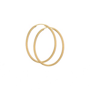 Ovale guld creoler i  8 - 14 karat guld CRO14M