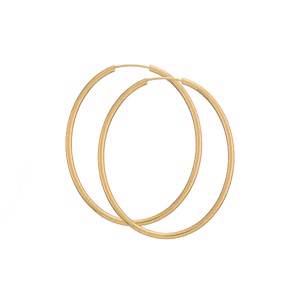 Guld Creoler - Oval 40x50 - 8-14 kt