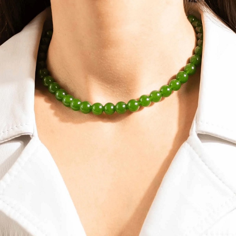 Candy Coral Lucid Green halskæde fra House of Vincent