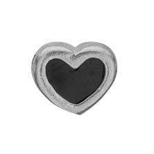 Christina collect element - Black Enamel Heart - 603-S4