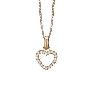 Topaz Heart Forgyldt Hjerte vedhæng fra Christina Jewelry