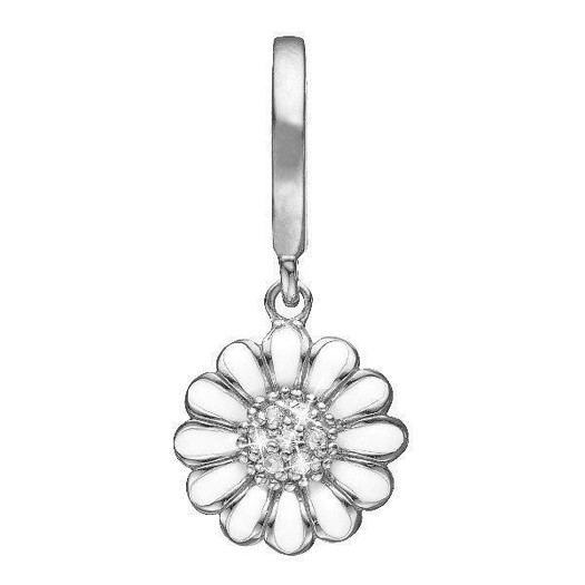 Christina Jewelry - Sølv charm White Marguerite 610-S68WHITE