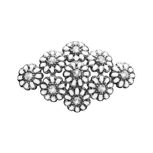Christina Jewelry - Sort Sølv charm Marguerites Field 630-S114