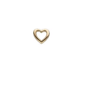Heart Forgyldt Hjerte charm Christina Jewelry 650-G42