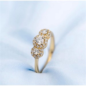 Cordelia Diamant ring i 14 kt guld | A2136 041