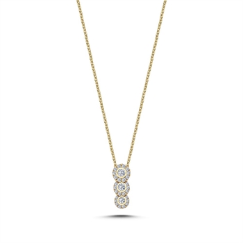 Dutchess diamant vedhæng i 14 kt guld V2450 028