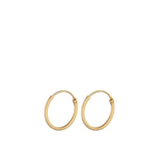 Billede af Pernille Corydon - Tiny Plain hoops forgyldte