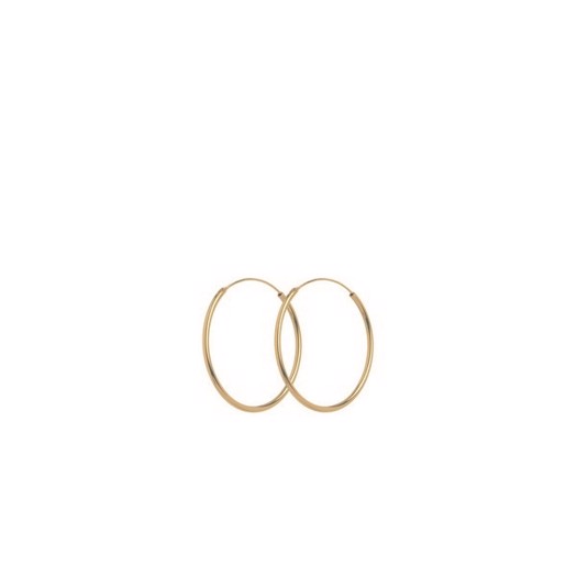 Pernille Corydon - Mini Plain Hoops I Forgyldt Sølv. 20mm.