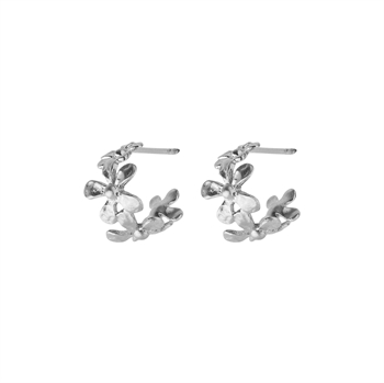 Pernille Corydon Wild Poppy Hoops i sølv - Shop her