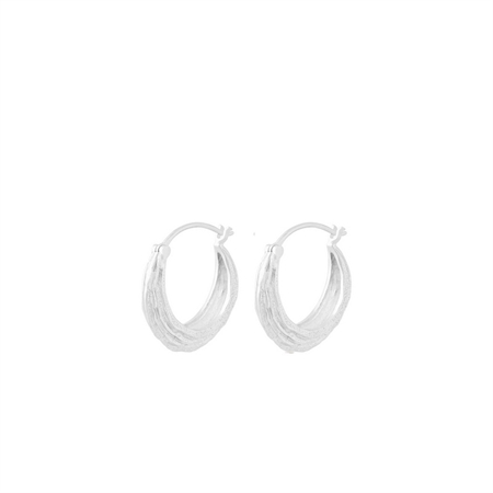 Coastline øreringe i sølv af Pernille Corydon E-470-S