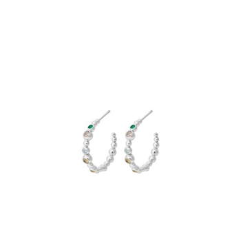 Pernille Corydon - Stardust Hoops i sølv e-843-s