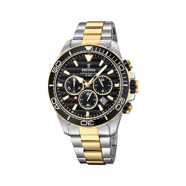 Festina - Prestige i bi-color guld og sort 20363/3