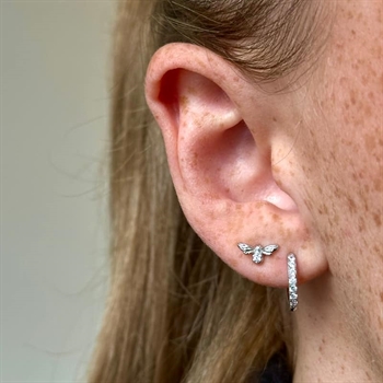 MerlePerle Fie øreringe i sølv - ME-008-s