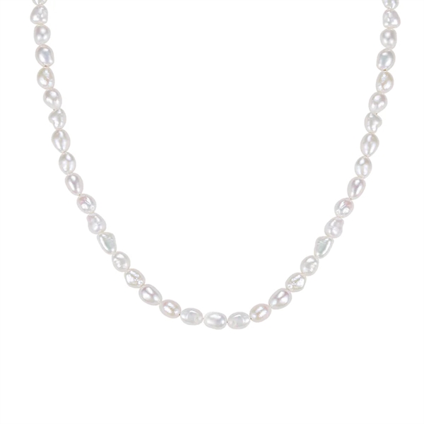 MerlePerle - Halskæde i sølv m perler MPN-10730S