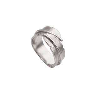 Fjer ring i sølv - LILLE - Heiring ring-51-5-95_ox