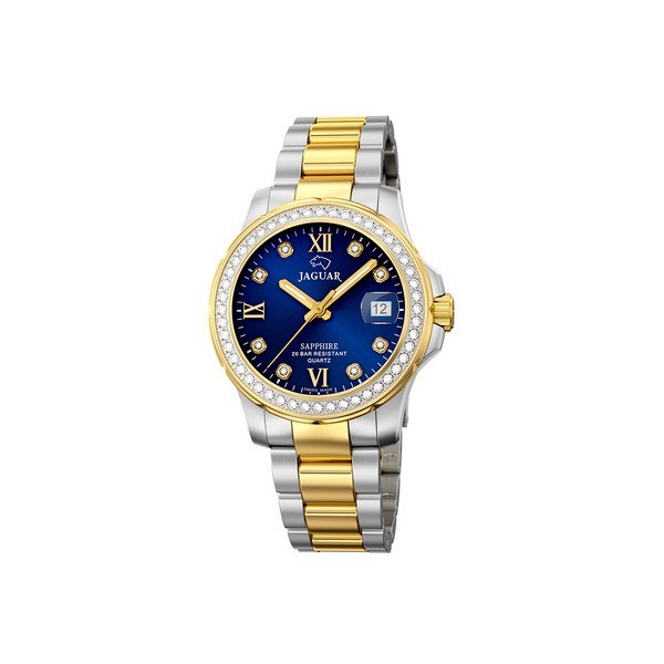 Jaguar - Lady Diver ur med stållænke i bicolor J893/2
