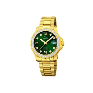 Jaguar - Lady's Diver ur i guldduble med grøn J895/2
