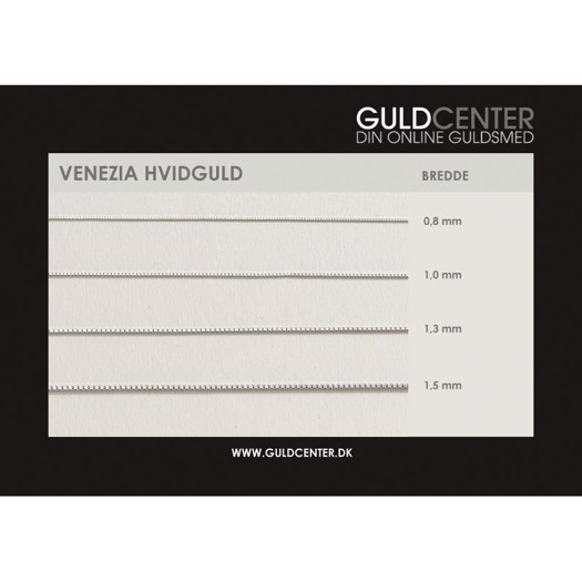 Venezia - Halskæde i 14kt. hvidguld 3