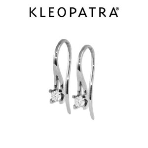 Kleopatra Ørebøjler 14 kt Hvidguld