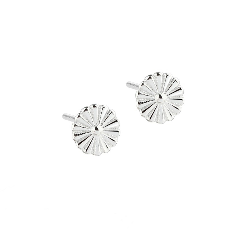  Aqua Dulce - Tiny Daisy Earstud i  sterlingsølv