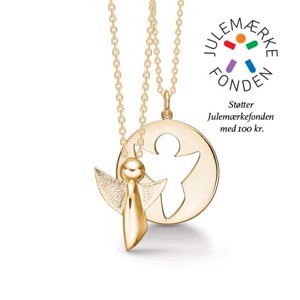 ME & MY ANGEL 2-I-1 halskæde i forgyldt sølv fra Mads Ziegler 