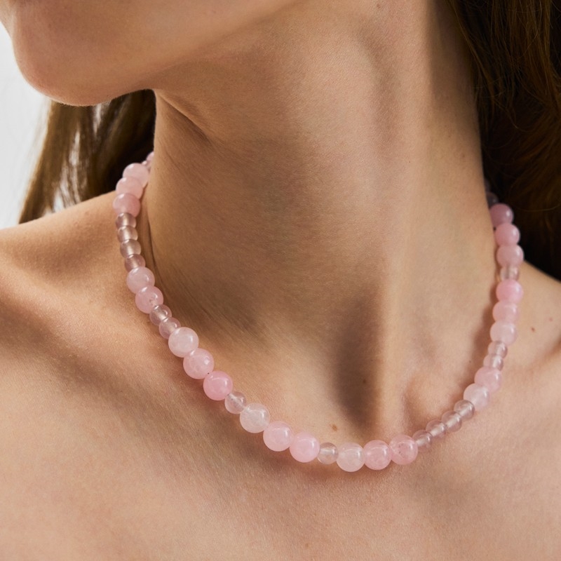 Pernille Corydon - Blush halskæde i sølv på model