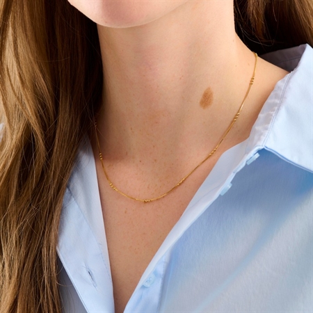 Eva halskæde i forgyldt af Pernille Corydon N-721-GP