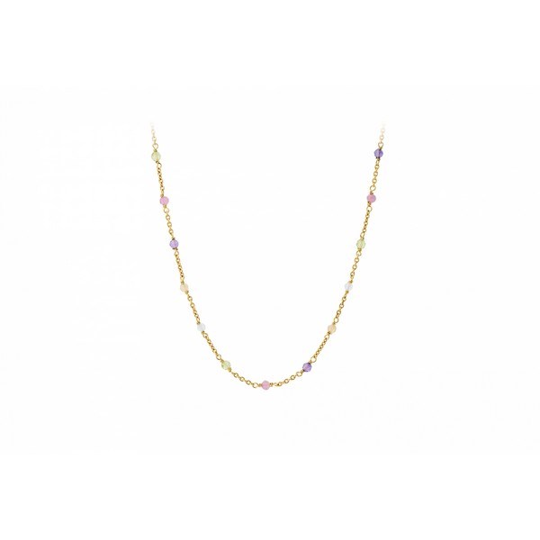 Pernille Corydon - Rainbow halskæde i forgyldt sølv n-854-gp