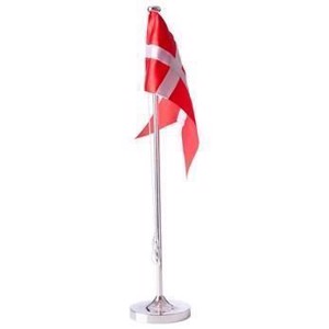 NOA Kids - Forkromet flagstang 38,5cm m. dåbsmotiver på fod