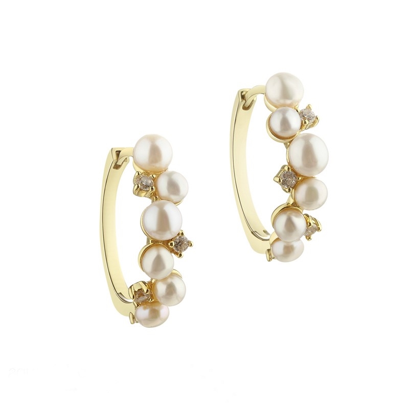  Aqua Dulce - darling Bubbels Hoop i forgyldt sterlingsølv