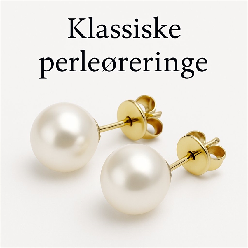 Klassiske perleøreringe 