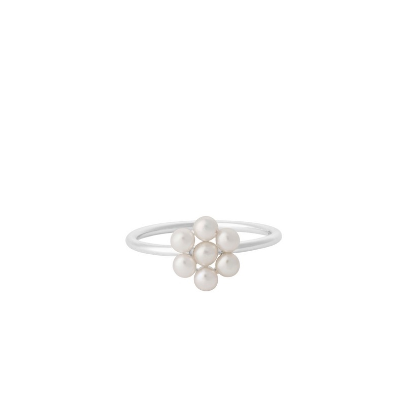 Billede af Pernille Corydon - Ocean Bloom ring i sølv m perler**