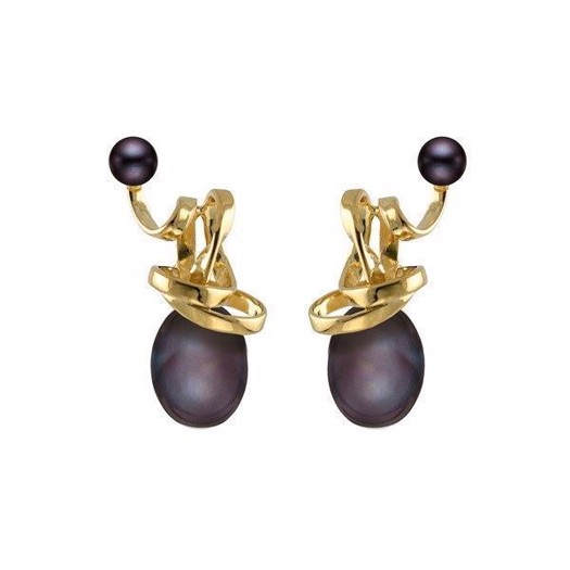 Rabinovich GOLD Collection - Serpentine øreringe i 14 karat Guld m. perle