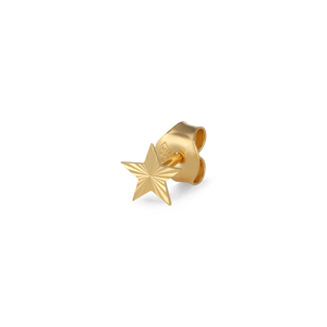 Star stud ørering i forgyldt af Jane Kønig  RSS01-G-AW2000