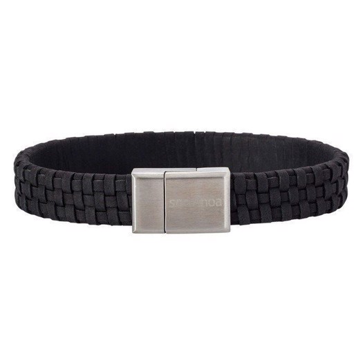 Son of Noa - Sort Flettet Læder Armbånd 897 000-BLACK19