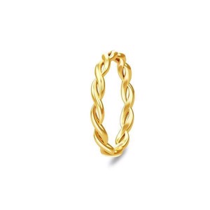 Spinning Jewelry forgyldt ring - Braided