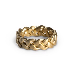 Braided ring i forgyldt fra jane Kønig - JK0004R-G