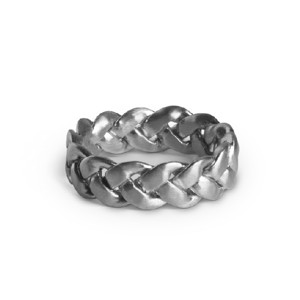 Jane Kønig - BIG Braided ring i sølv JK0004R-S