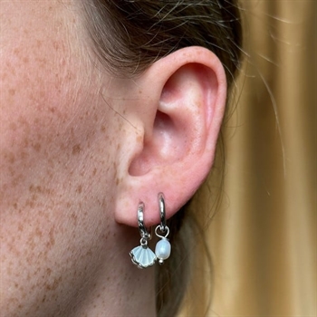 MerlePerle - Enya øreringe i sølv med perlemor