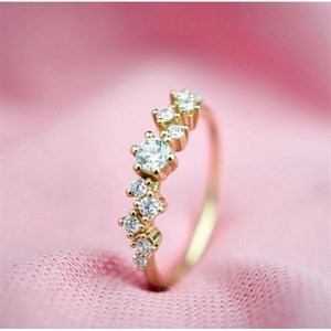 Twinkle diamant ring i 14 kt guld | A2121 rg