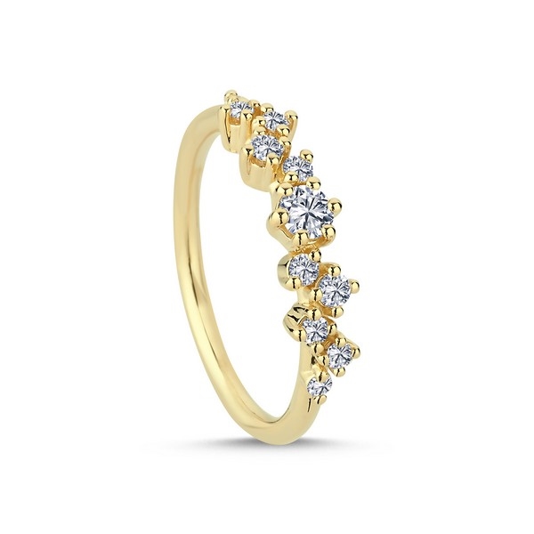 Twinkle diamant ring i 14 kt guld | A2121 rg