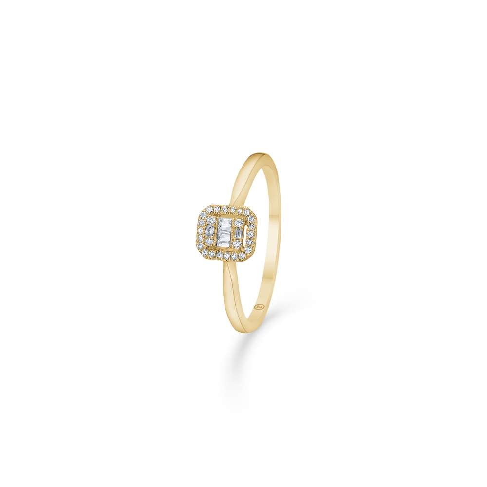 Elizabeth ring i 14 kt guld m. brillant 0,09ct. 1541030