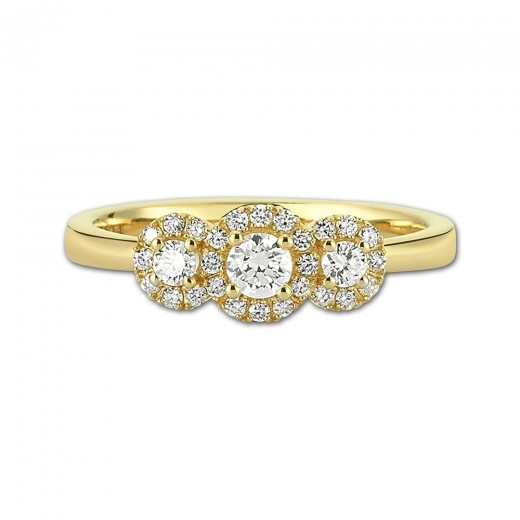 Cordelia Diamant ring i 14 kt guld  A2136 041