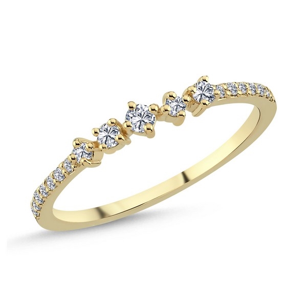 NURAN - Noelle ring i 14kt. guld 0,21ct. A3056 021