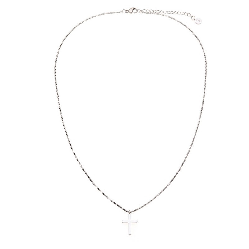 Kors halskæde i sølv fra Samie - x2014sws