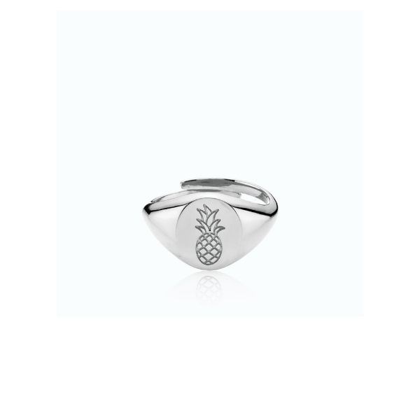 Billede af Anna Briand x Sistie - Signet Ananas ring i sølv**